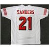Image 1 : San Francisco 49ers Deion Sanders Autographed White Jersey Becket