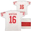 Image 1 : San Francisco 49ers Joe Montana Autographed White Jersey JSA