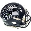 Image 1 : Shaquill Griffin Autographed Seattle Seahawks Speed Mini Helmet In Silver MCS Holo