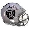 Image 1 : Marcus Allen Autographed Los Angeles Raiders Gray Speed Mini Helmet Beckett