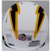 Image 2 : LaDainian Tomlinson Autographed San Diego Chargers Lunar White Speed Mini Helmet (Smudged) Beckett