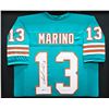 Image 1 : Miami Dolphins Dan Marino Autographed Framed Teal Jersey Beckett
