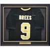 Image 1 : New Orleans Saints Drew Brees Autographed Framed Black Jersey Beckett