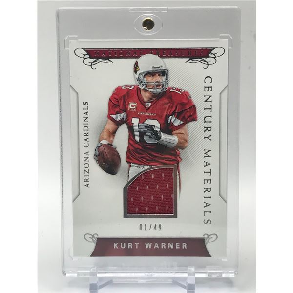 2016 PANINI NATIONAL TREASURE NO.60 KURT WARNER PATCH 1/49