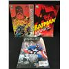Image 1 : LOT 2 BATMAN COMICS AND 1 CAPTIAN AMERICA  ( DC COMICS)