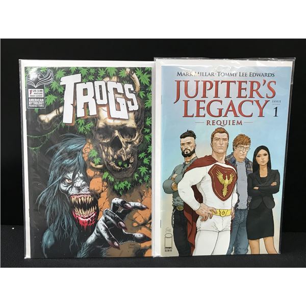 TROGS #1 AND JUPITER'S LEGACY #1 (IMAGE COMICS AND AMERICAN MYTHOLOGY PPRODUCTIONS)