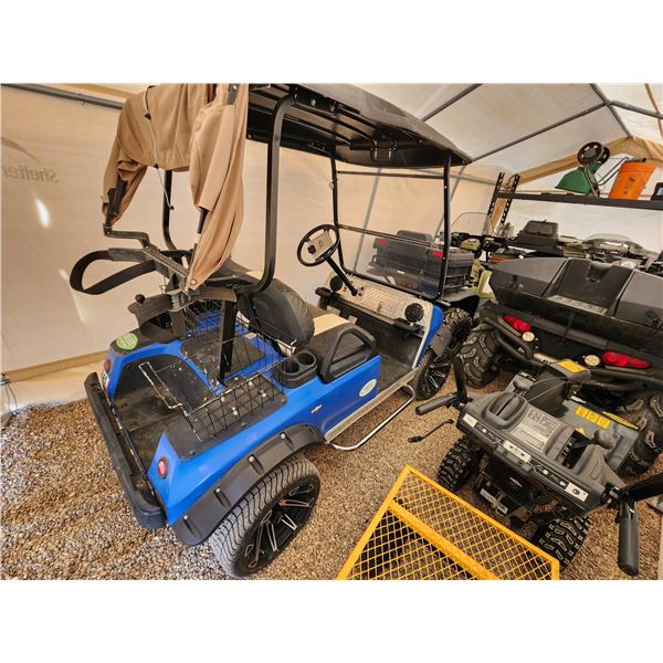 2004 Club Car DS - is Lifted with Aftermarket Rims and Tires on - Good Batteries - Some Cosmetic Dam