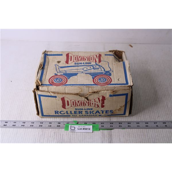 Vintage Dominion Sun-Line Roller Skates in Box