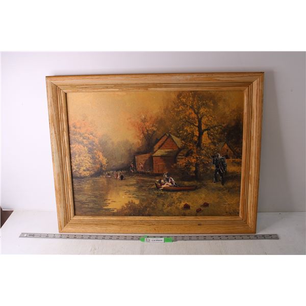 Framed Reworked Piece of Art - 22" x 28"