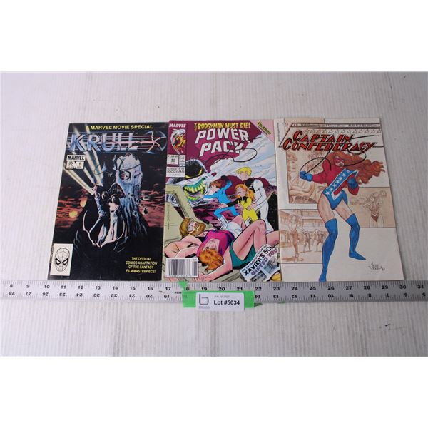 (3) Comic Books - Krull, Power Pack