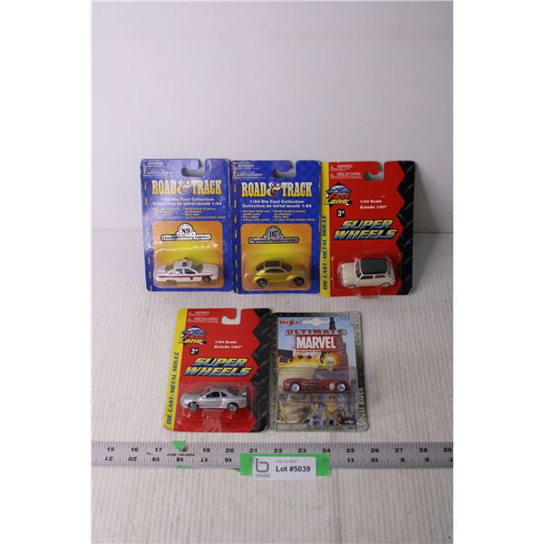 (5) Die Cast Toy Cars (NIB)
