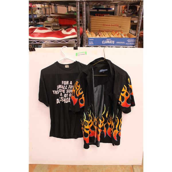 (2) Men's Shirts - Size Medium and Large