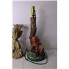 Image 2 : Vintage Dog Lamp Base and Fairy Statues