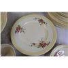 Image 5 : 28-Piece Vintage Floral Dinnerware (One Plate has Chip)