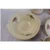 Image 7 : 28-Piece Vintage Floral Dinnerware (One Plate has Chip)