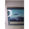 Image 5 : *Framed Art of Planes - 26" x 32" (Broken Glass)