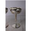 Image 2 : (2) Silver Plated Wine Glasses