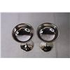 Image 4 : (2) Silver Plated Wine Glasses
