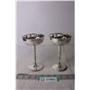 Image 1 : (2) Silver Plated Wine Glasses