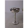 Image 3 : (2) Silver Plated Wine Glasses