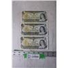 Image 1 : (3) 1973 $1 Canadian Bills