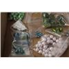 Image 2 : Misc. Green, Blue, Brown, and White Jewelry Beads