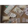 Image 5 : Misc. White, Off-White, Teal, and Blue Jewelry Beads and Craft Pearls