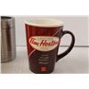 Image 4 : (3) Coors Light Beer Bottle Coolers, Corner Gas Mug, Tim Horton's Mug, Glass with Drink Recipes