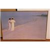 Image 2 : *Black Frame (37" W x 25" L) - Ladies on the Beach Print (36" W x 24")