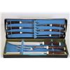 Image 2 : 9 Piece Carving Set Fine Quality Stainless Steel, Krenshaw by Kai Japan Knife