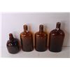 Image 4 : (4) Glass Bottles