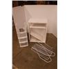 Image 1 : *White Wood and Plastic Storage Shelves