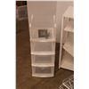 Image 3 : *White Wood and Plastic Storage Shelves