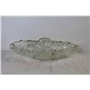 Image 3 : Heavy Glass Dish w/Glass Beads - (2) Oil Lamp Chimney