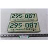 Image 1 : (2) 1974 Saskatchewan License Plates