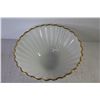 Image 2 : Large Milk Glass Bowl w/Gold Trim