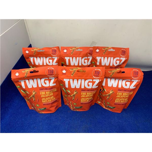 Twigz Craft Pretzels- Fire Roasted Jalapeno (6 x 130g)