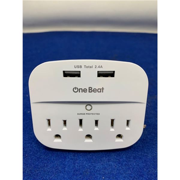 One Beat USB Total 2.4A- Surge Protected
