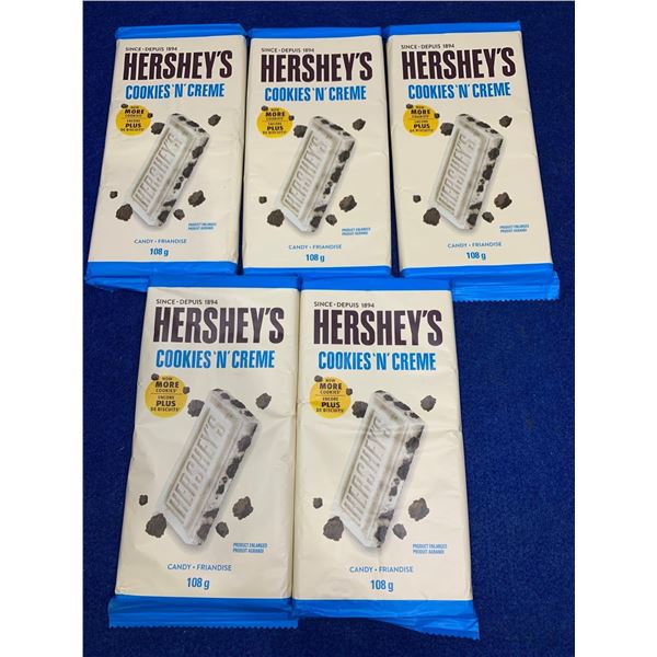 Hershey's Cookies n' Creme Candy Bars (5 x 108g)