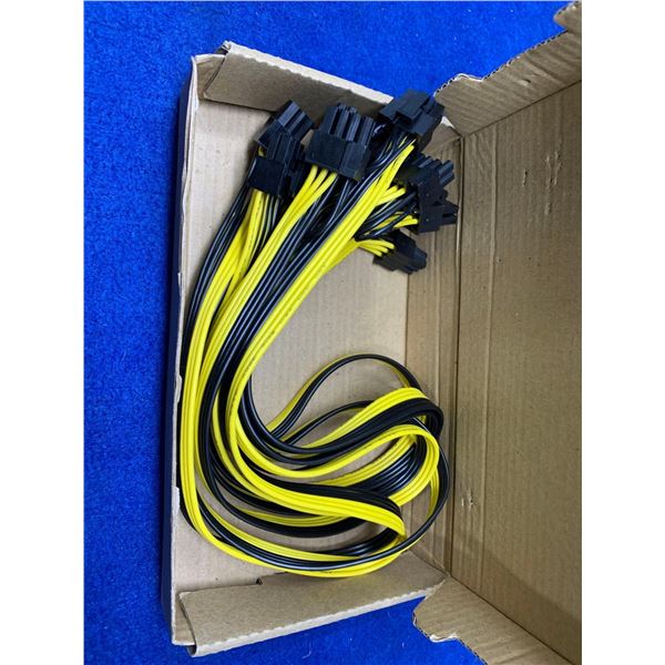 6 x 6 Pin PCI-E to 8 Express Power Cable Graphics Card Adapter Cords