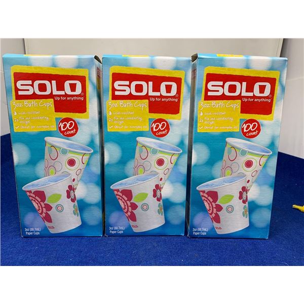 Solo 3oz Bath Cups (3 x 100)