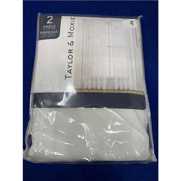 Taylor & Moxie Curtain Panels (2- 52in x 90in)