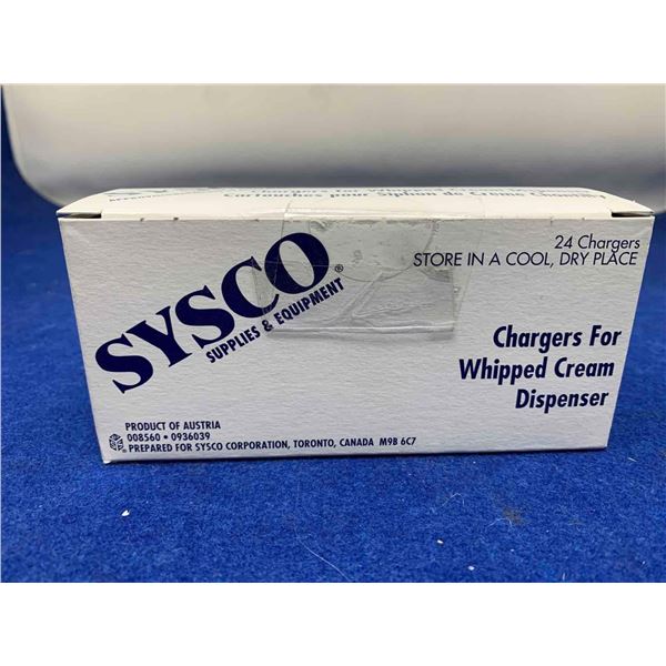 Sysco Chargers for Whipped Cream Dispenser (24 chargers)