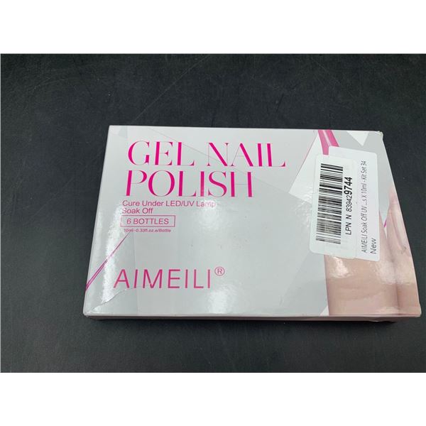 Aimeili Gel Nail Polish Cure Under LED/UV Lamp (6 x 10ml)