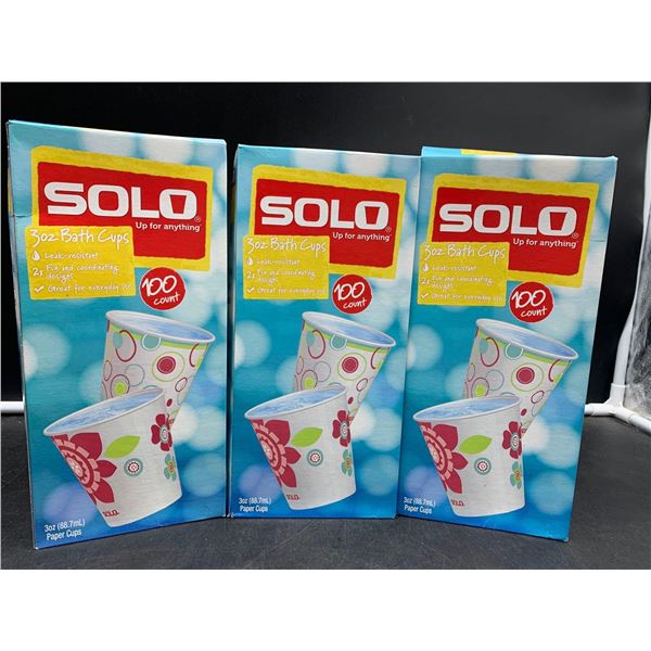 Solo 3oz Bathroom Cups (3 x 100)