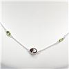 Image 4 : Silver Genuine Gemstones(10ct) Necklace (~Size 0), Suggested Retail Value $240