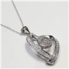 Image 3 : Silver Cubic Zirconia Necklace (~Size 0) (~length 0 inches), Suggested Retail Value $140