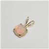 Image 2 : 14K Yellow Gold Opal(0.7ct) Pendant (~Size 0) (~length 0 inches) (~weight 0.3g), Suggested Retail Va