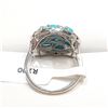 Image 4 : Silver Turquoise Ring (~Size 0) (~length 0 inches), Suggested Retail Value $200