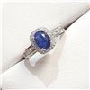 Image 2 : Silver Sapphire Ring (~Size 0) (~length 0 inches), Suggested Retail Value $160